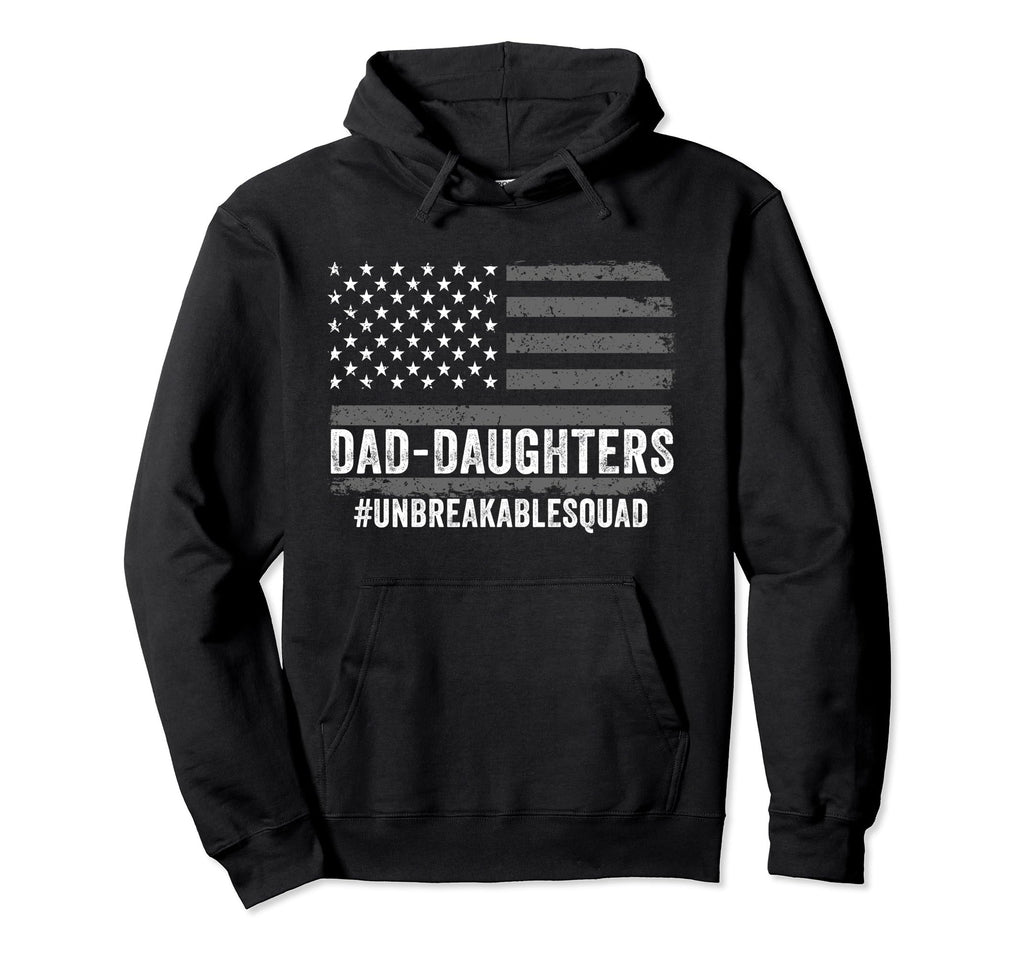 Dad Outnumbered Fathers Day 2024 Dad Hoodie - Custom Art Print for Adults - T-Shirt, Sweatshirt, Hoodie