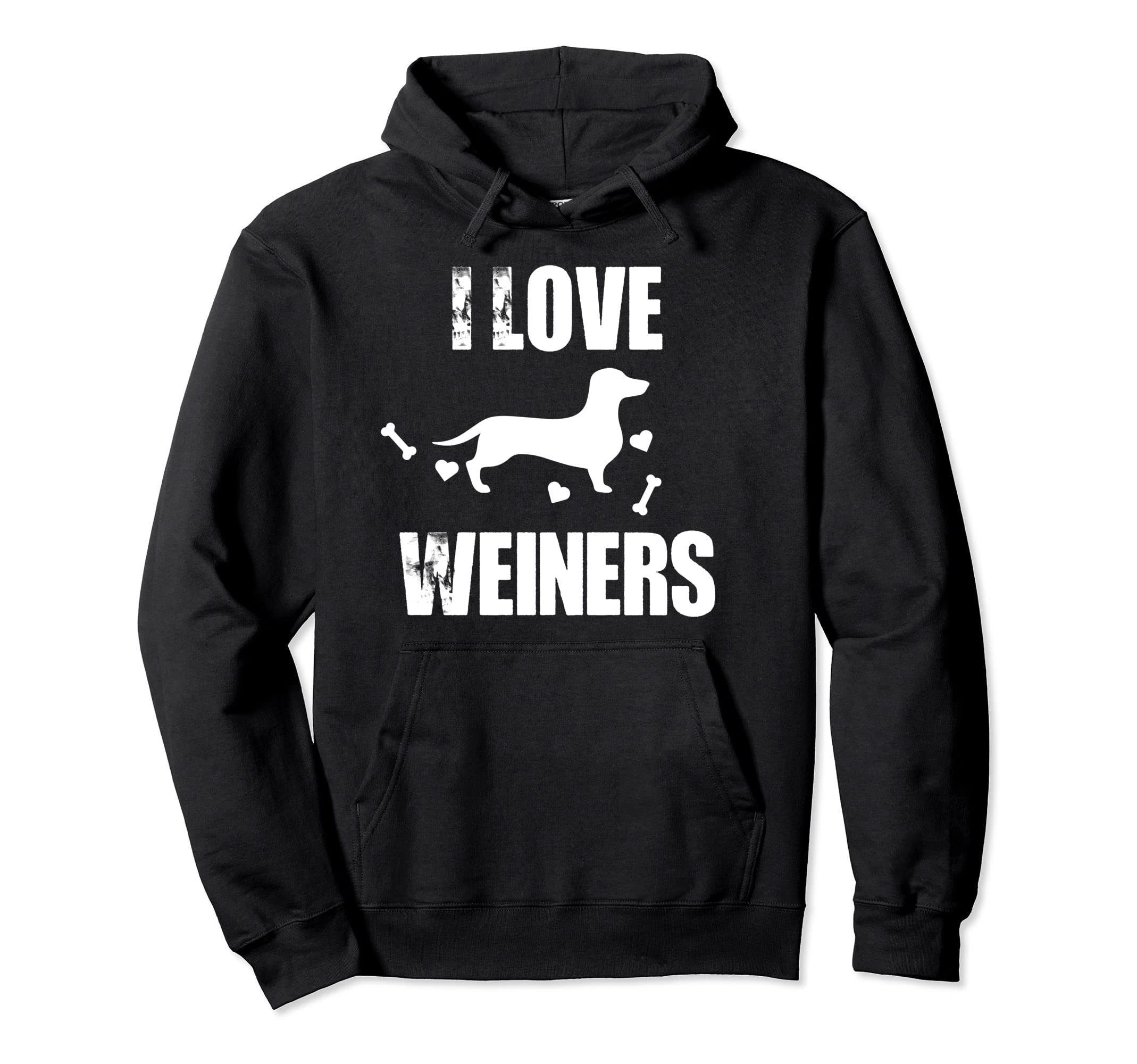 I Love Weiners Dachshund Dog Lover Dog Hoodie - Unique Graphic Men Women - T-Shirt, Sweatshirt, Hoodie