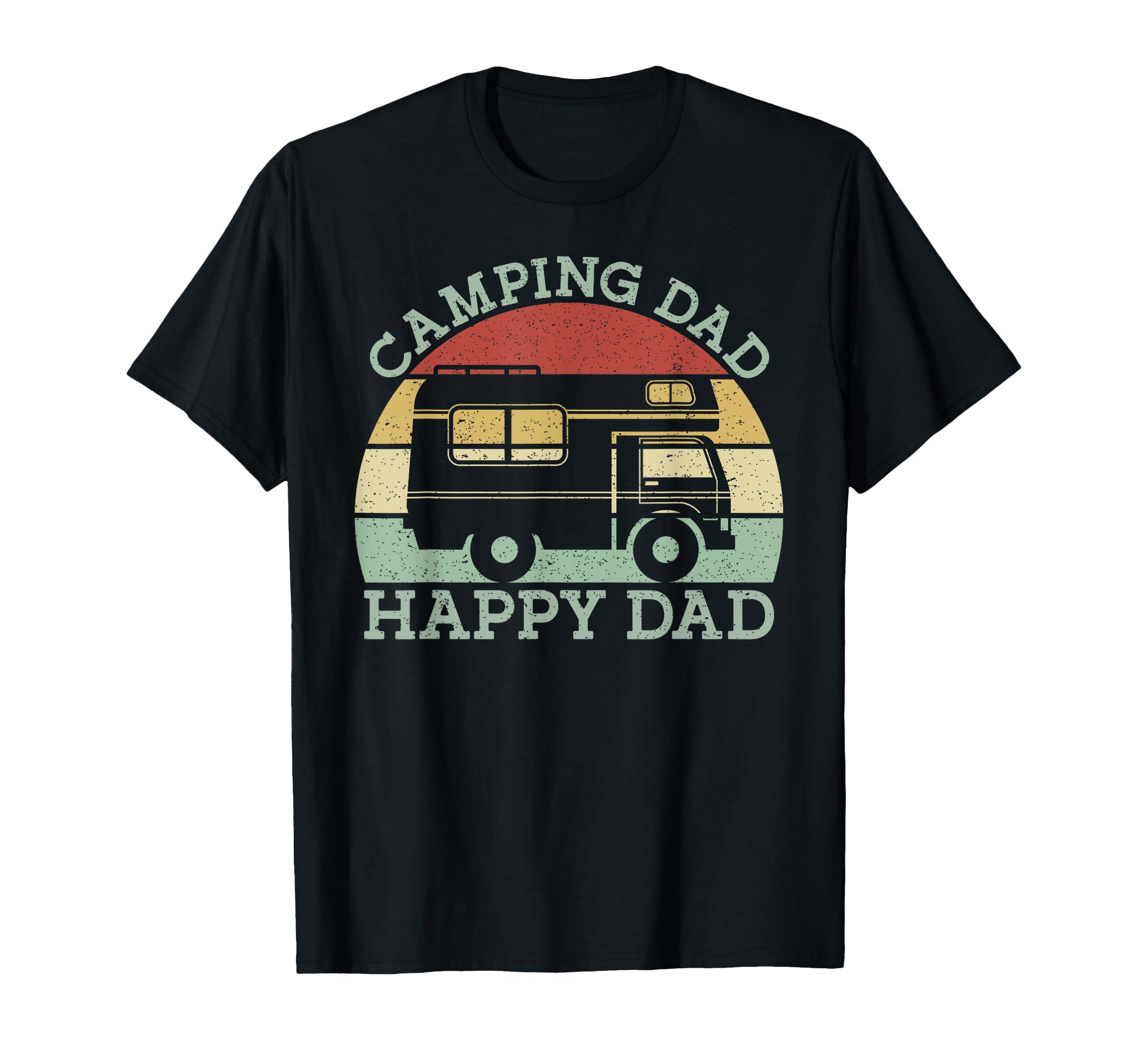 Camping Dad Happy Dad Motorhome Campervan T-Shirt - Graphic Print Unisex - T-Shirt, Sweatshirt, Hoodie