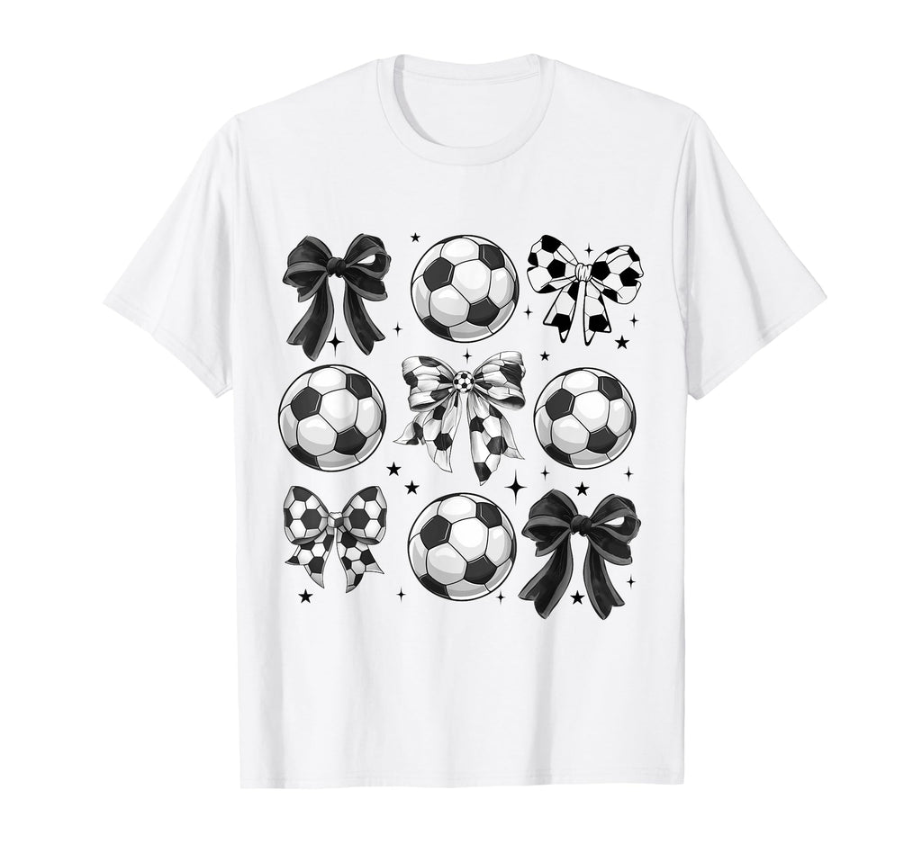 Coquette Bow Soccer Season Game Day T-Shirt - Fun Novelty Design Unisex - T-Shirt, Sweatshirt, Hoodie