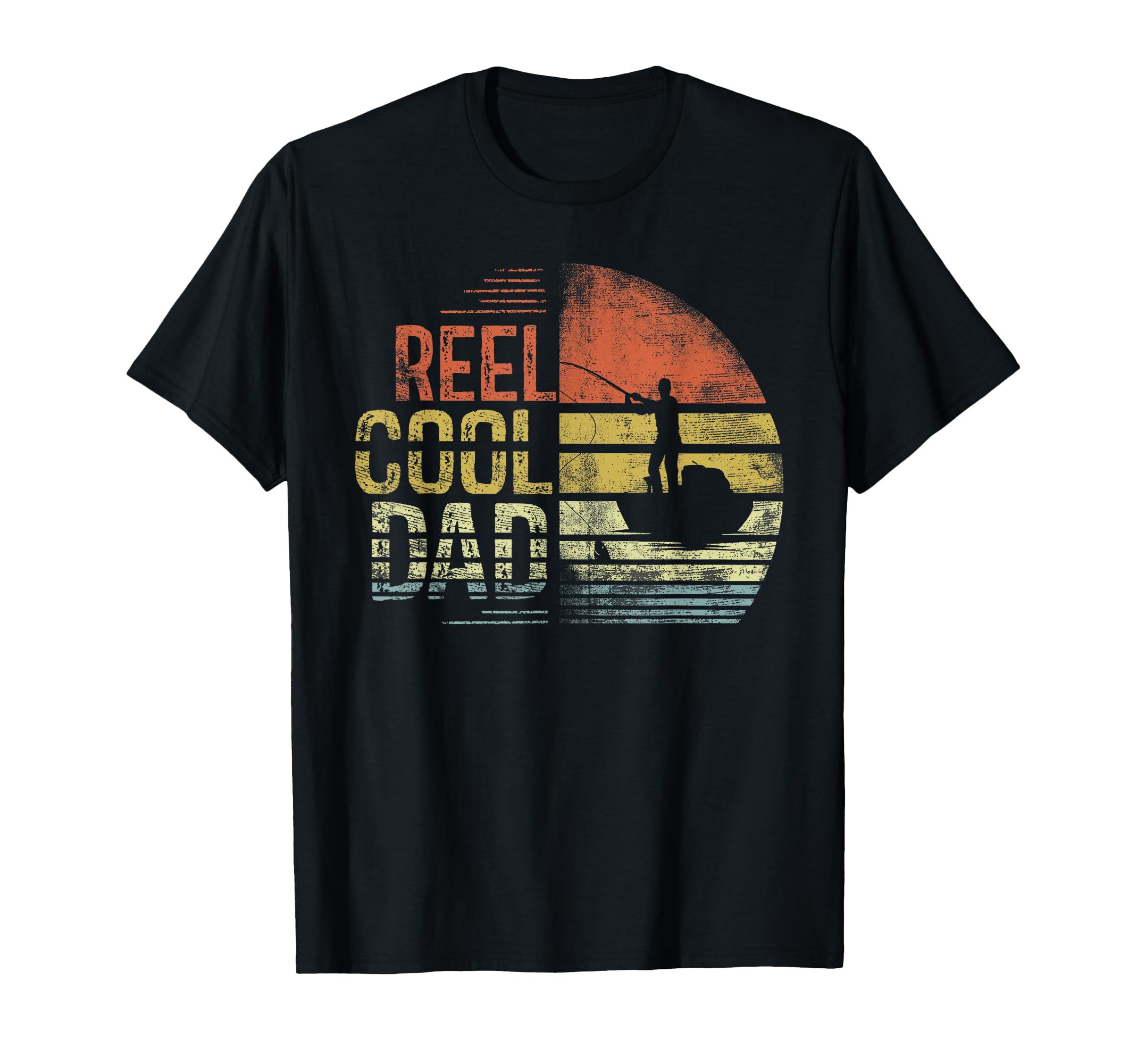 Reel Dad Fisherman Daddy Fishing T-Shirt - Custom Art Print for Adults - T-Shirt, Sweatshirt, Hoodie