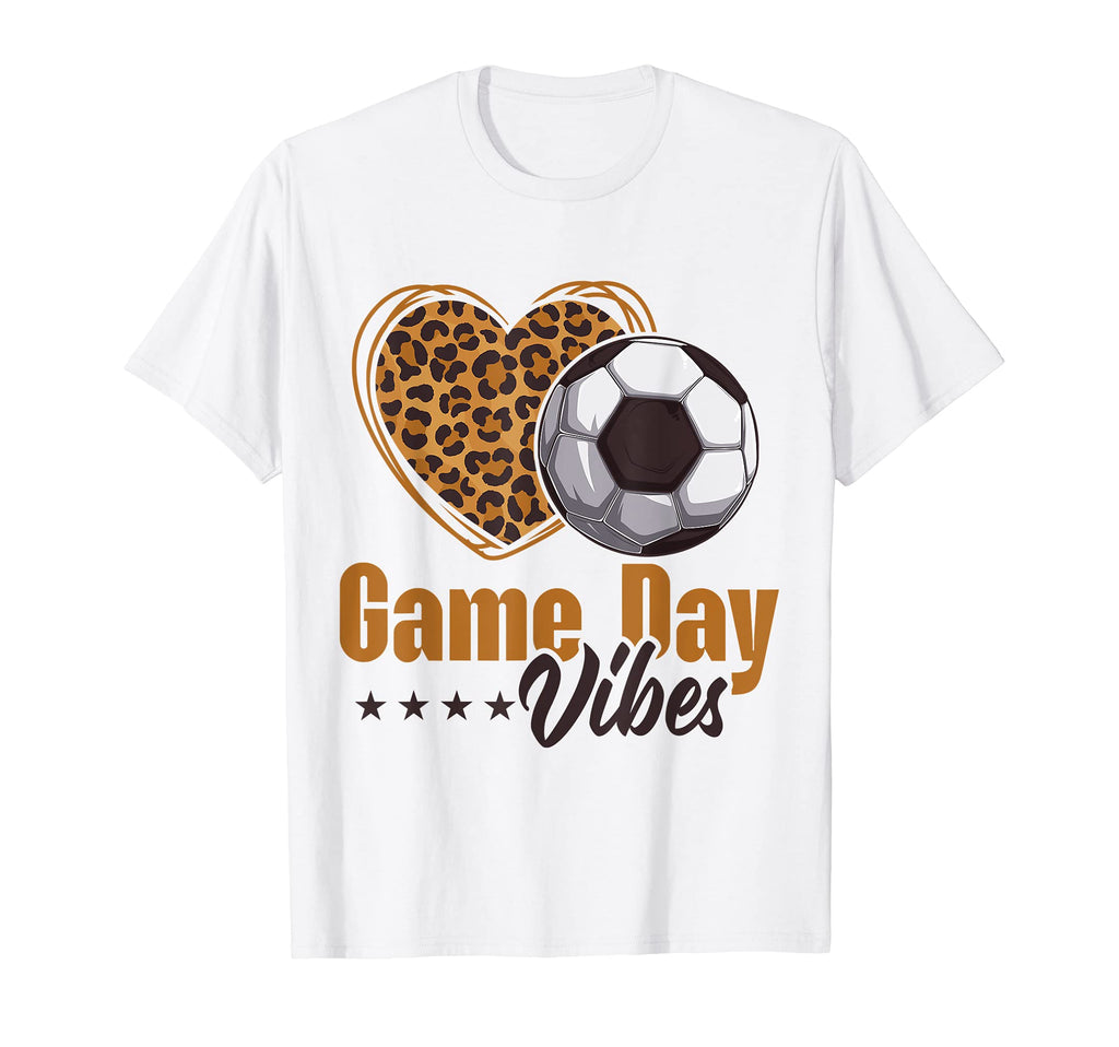 Game Day Vibes Mom Bleached Leopard Heart T-Shirt - Unique Graphic Unisex - T-Shirt, Sweatshirt, Hoodie