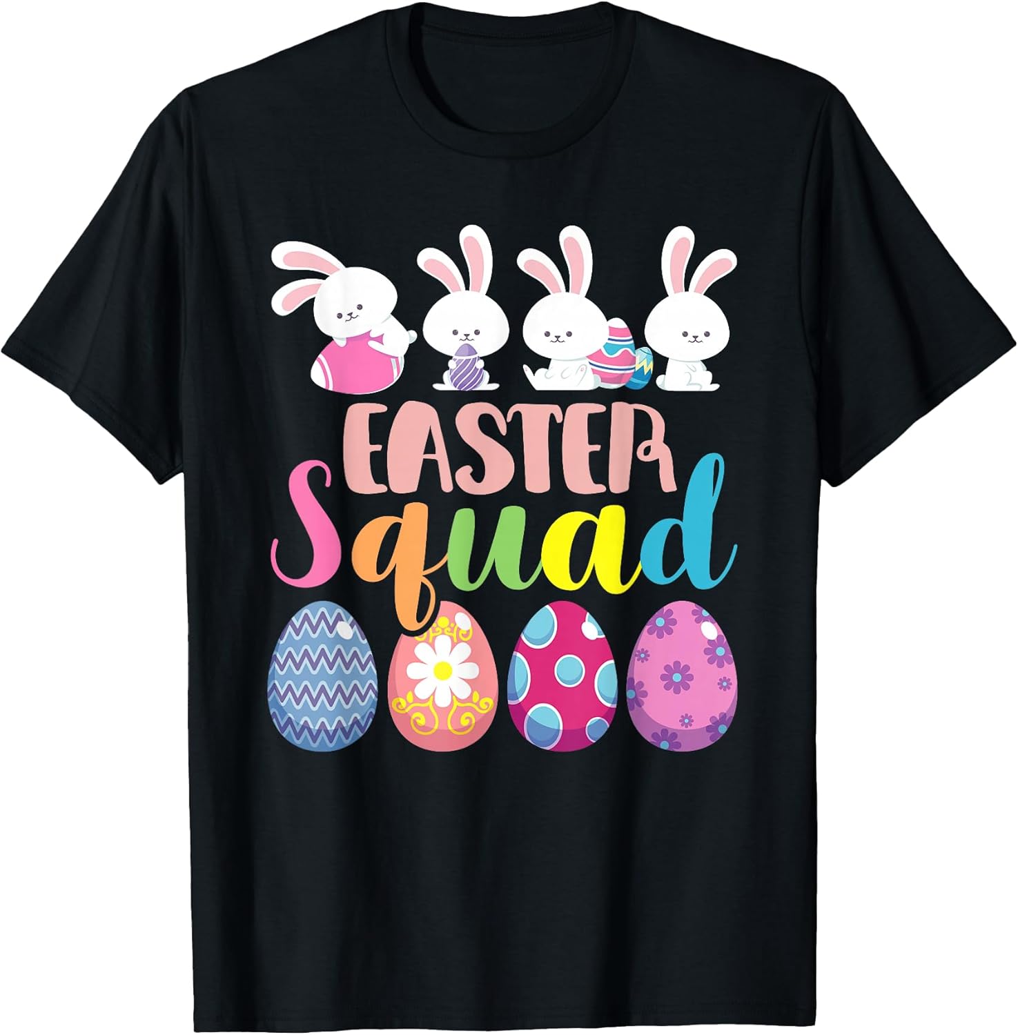 Happy Easter Bunny Squad 2026 - Adult & Kids T-Shirts, Sweatshirts & Hoodies apparel design preview 1
