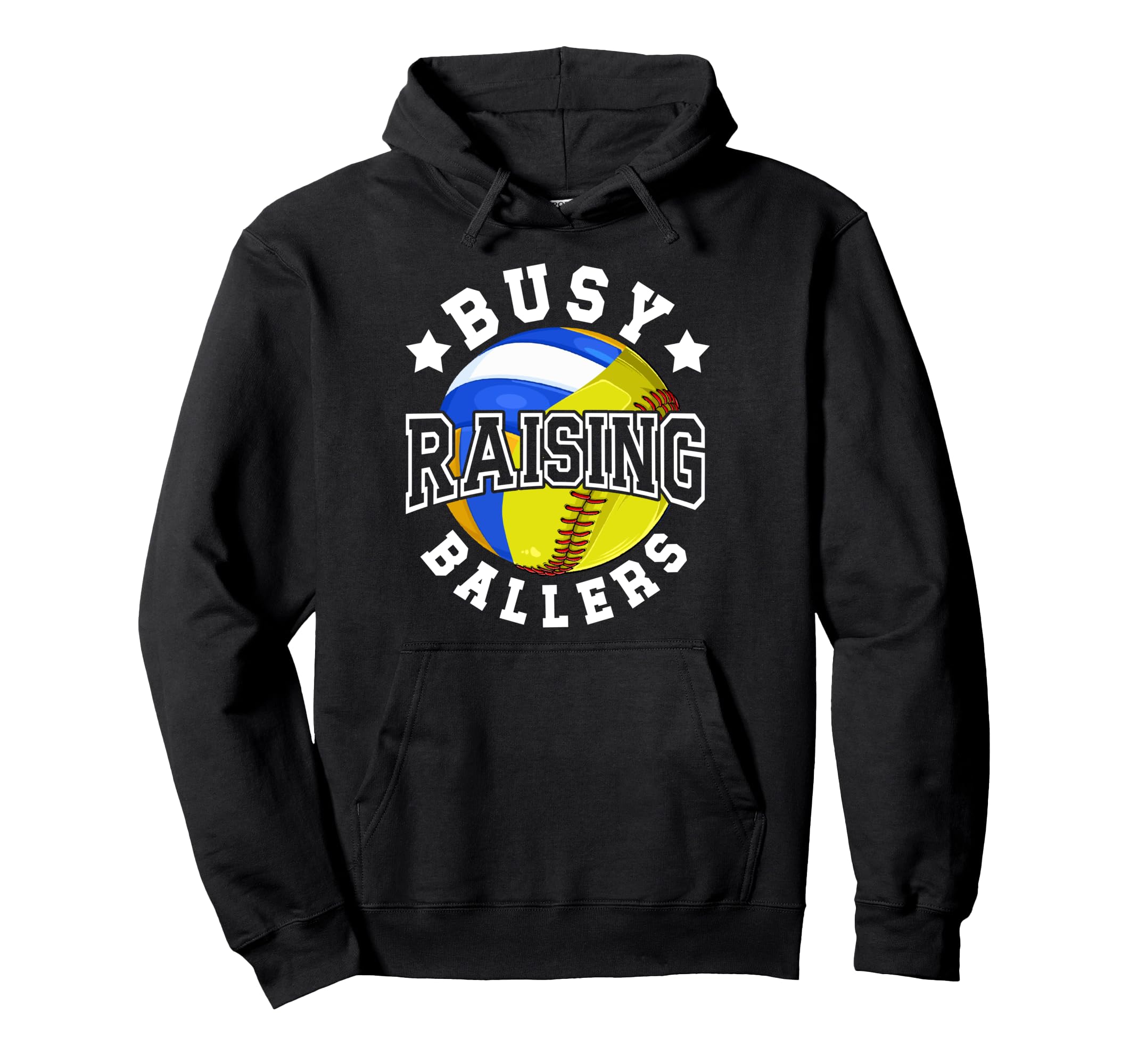Busy Raising Ballers Volleyball Hoodie - Streetwear Style Men Women - T-Shirt, Sweatshirt, Hoodie