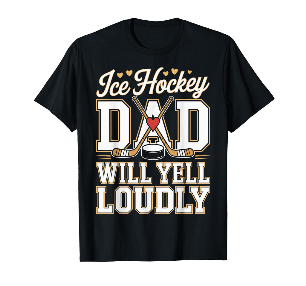 Ice Hockey Dad Fathers Day Hoodie - Trendy Graphic Unisex - T-Shirt, Sweatshirt, Hoodie