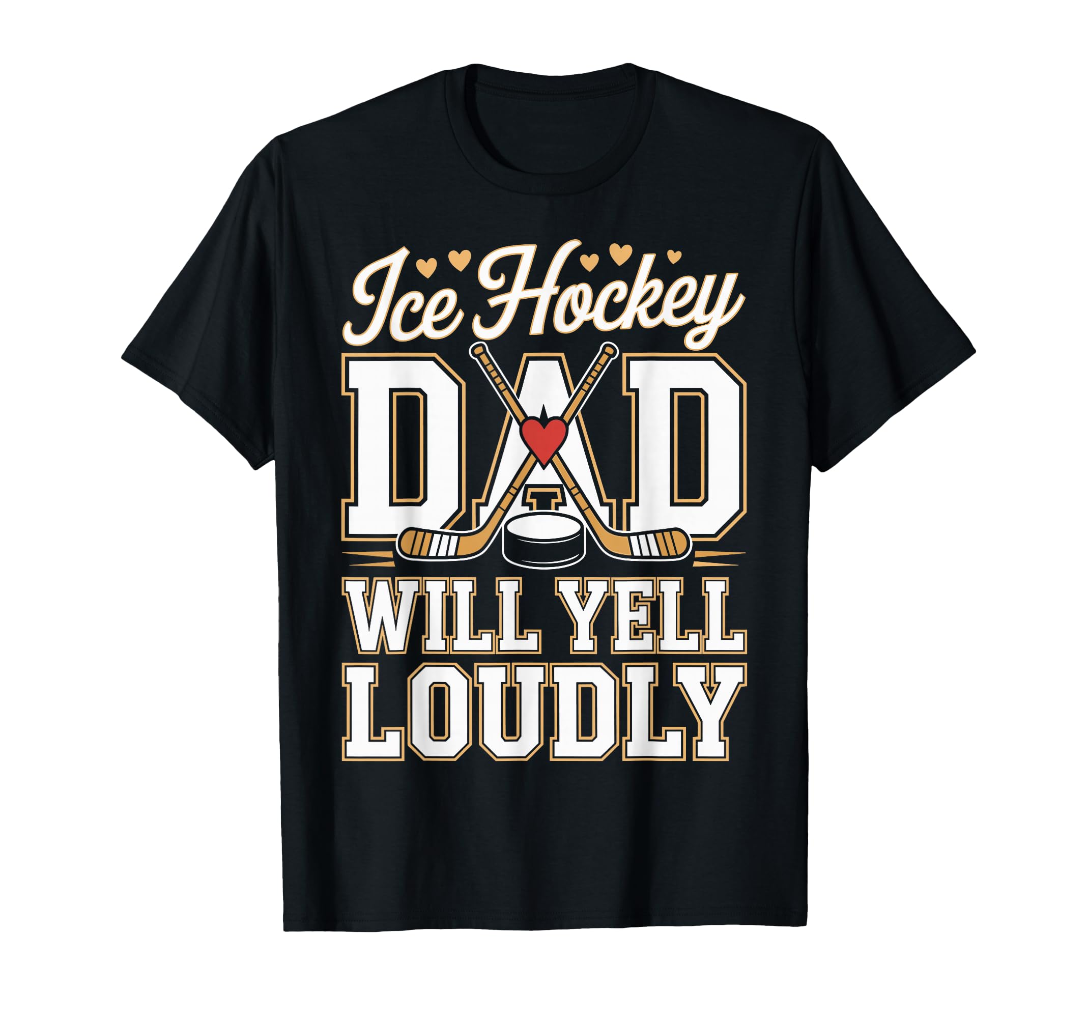 Ice Hockey Dad Fathers Day Hoodie - Trendy Graphic Unisex - T-Shirt, Sweatshirt, Hoodie