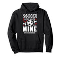 Soccer Is His World Soccer Nana Soccer Hoodie - Unique Graphic Unisex - T-Shirt, Sweatshirt, Hoodie