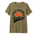 Busy Raising Ballers Basketball Cheer T-Shirt - Minimalist Print Unisex - T-Shirt, Sweatshirt, Hoodie