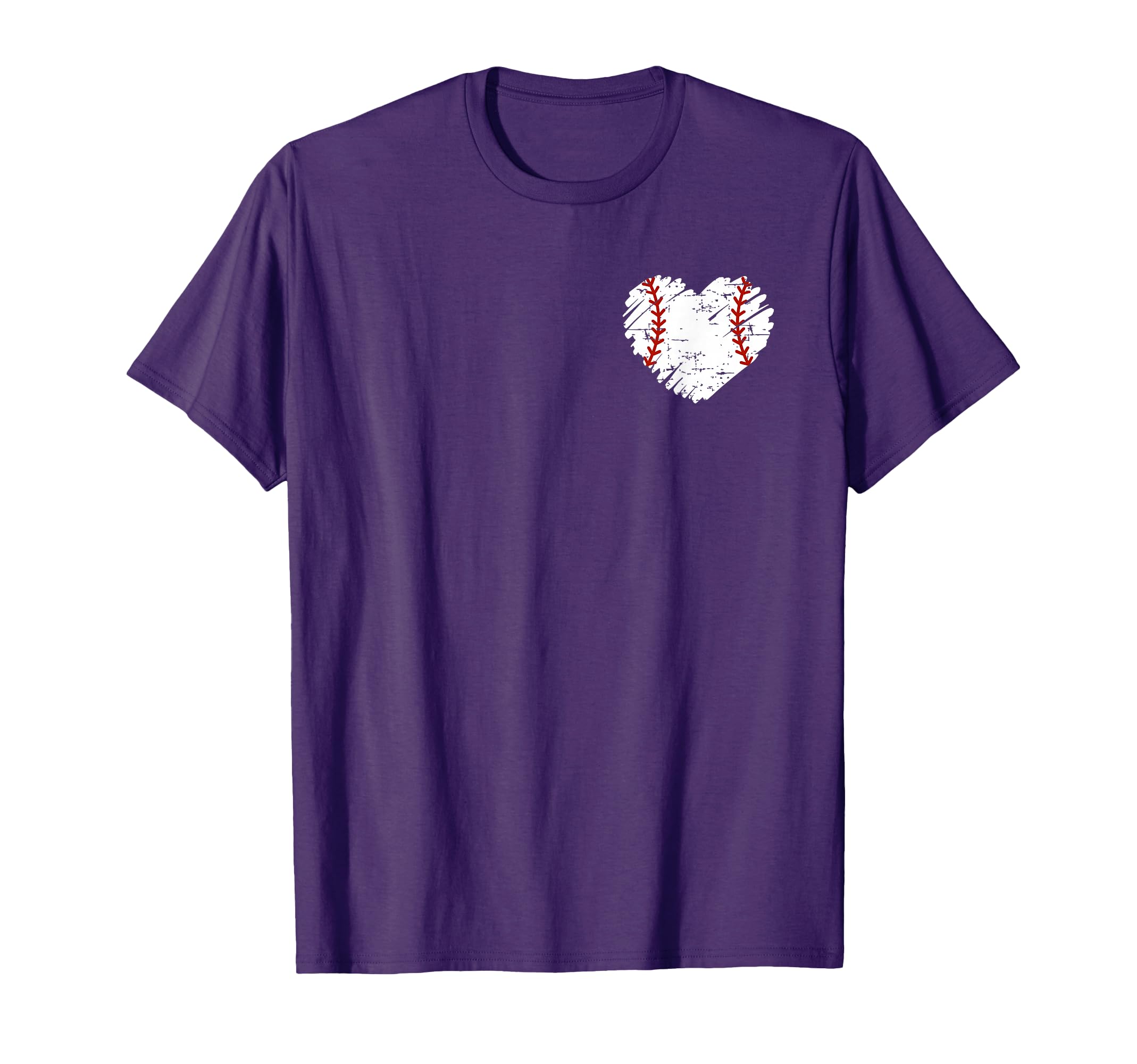 Pocket Baseball Heart Softball Mom Dad T-Shirt - Trendy Graphic for Adults - T-Shirt, Sweatshirt, Hoodie