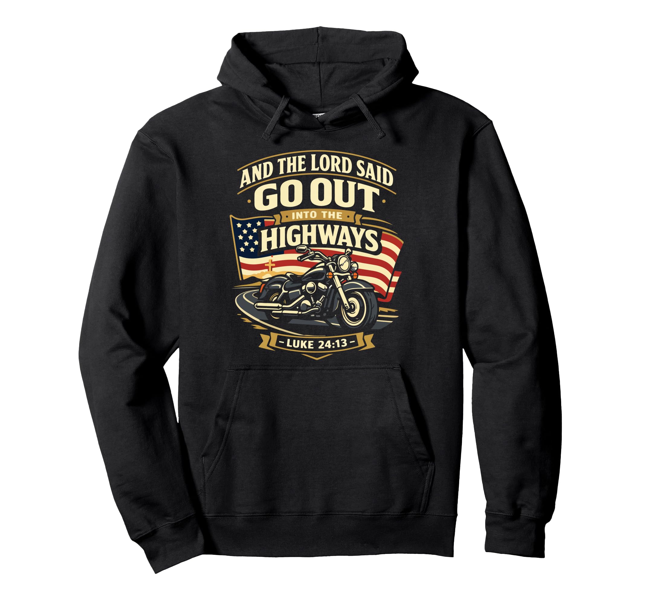 Christian Motorcycle Biker And Hoodie - Novelty Apparel Unisex - T-Shirt, Sweatshirt, Hoodie