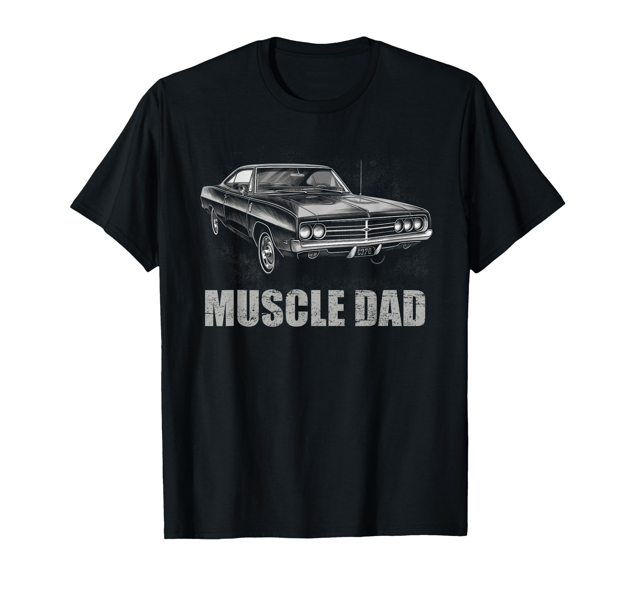 Muscle Dad Muscle Car Father T-Shirt - Trendy Graphic for Adults - T-Shirt, Sweatshirt, Hoodie