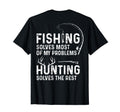 Fishing Solves Most My Problems Back T-Shirt - Custom Art Print Men Women - T-Shirt, Sweatshirt, Hoodie