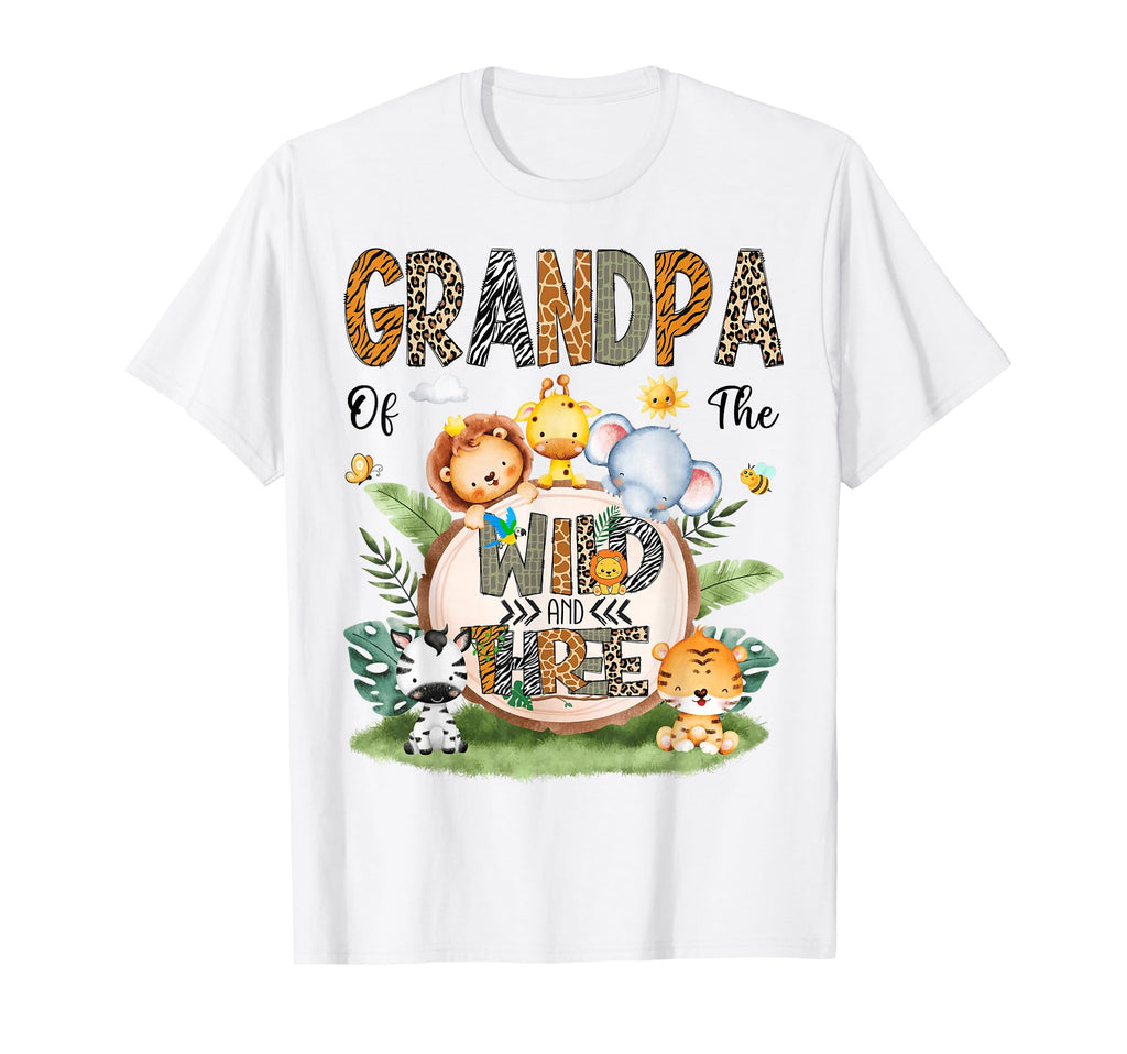 Grandpa Wild Three Jungle Safari 3Rd T-Shirt - Novelty Apparel Unisex - T-Shirt, Sweatshirt, Hoodie
