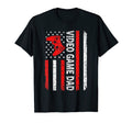 Video Game Dad American Flag Dad T-Shirt - Custom Art Print for Adults - T-Shirt, Sweatshirt, Hoodie