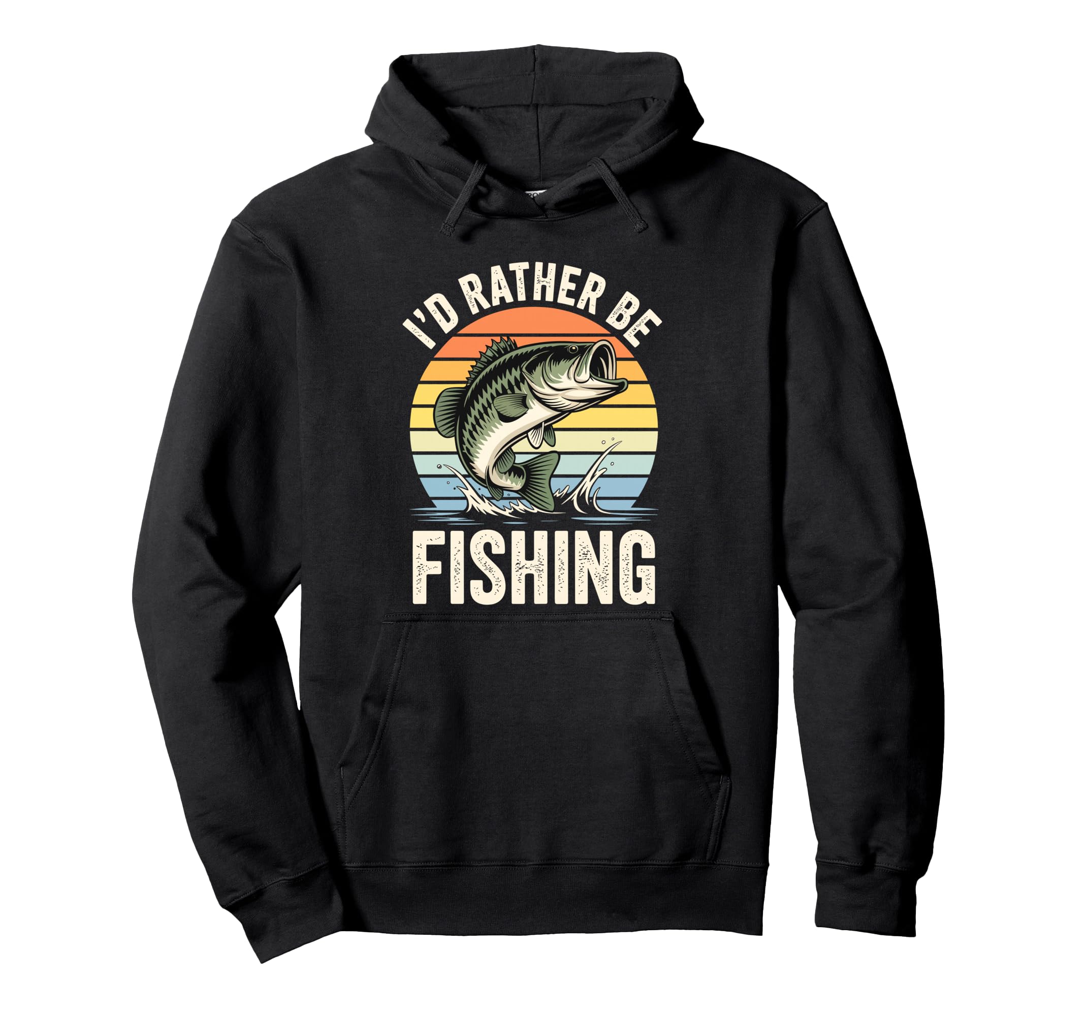Id Rather Be Fishing Funny Fishing Dad Hoodie - Custom Art Print Unisex - T-Shirt, Sweatshirt, Hoodie