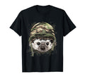 Hedgehog Military Soldier Veterans Day T-Shirt - Fun Novelty Design Unisex - T-Shirt, Sweatshirt, Hoodie