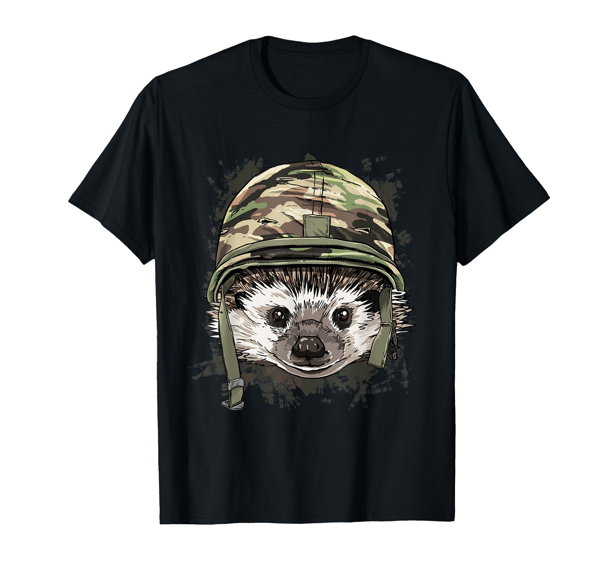 Hedgehog Military Soldier Veterans Day T-Shirt - Fun Novelty Design Unisex - T-Shirt, Sweatshirt, Hoodie