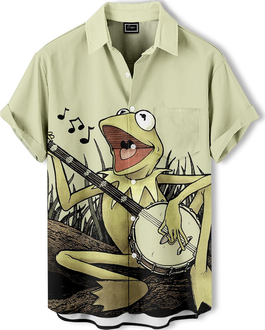 Men's Hawaiian Button Down Funny Printed Casual Short - Adult & Kids T-Shirts, Sweatshirts & Hoodies apparel design preview 1