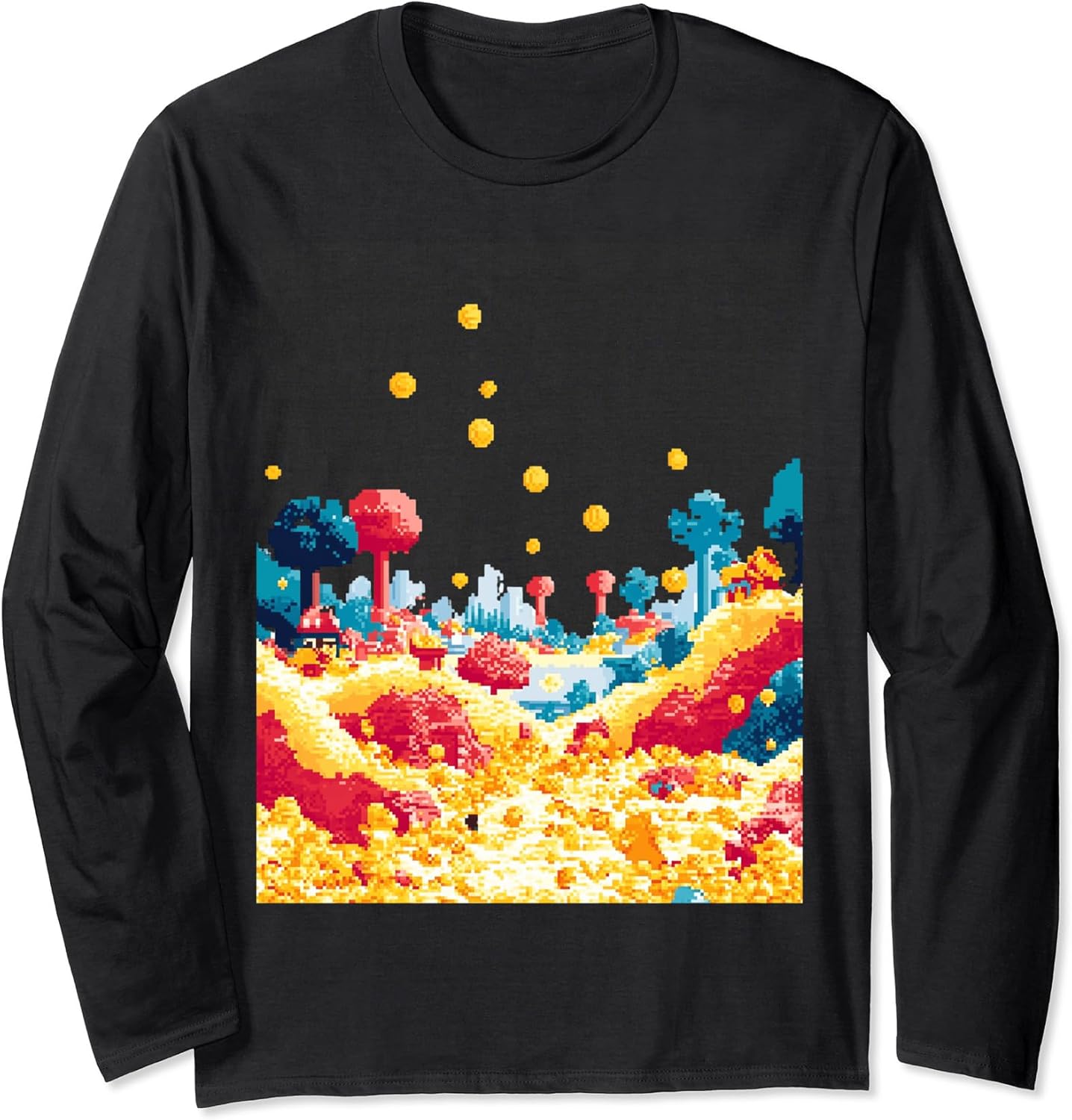 Retro Pixel Art Video Game Design - Adult & Kids T-Shirts, Sweatshirts & Hoodies apparel design preview 1