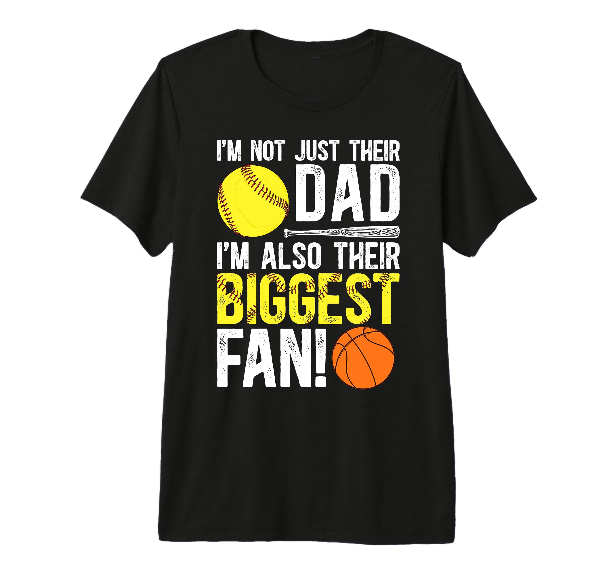 Mens Their Biggest Fan Softball T-Shirt - Casual Everyday Wear Men Women - T-Shirt, Sweatshirt, Hoodie