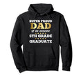 Super Proud Dad Awesome 5Th Grade Hoodie - Minimalist Print Unisex - T-Shirt, Sweatshirt, Hoodie