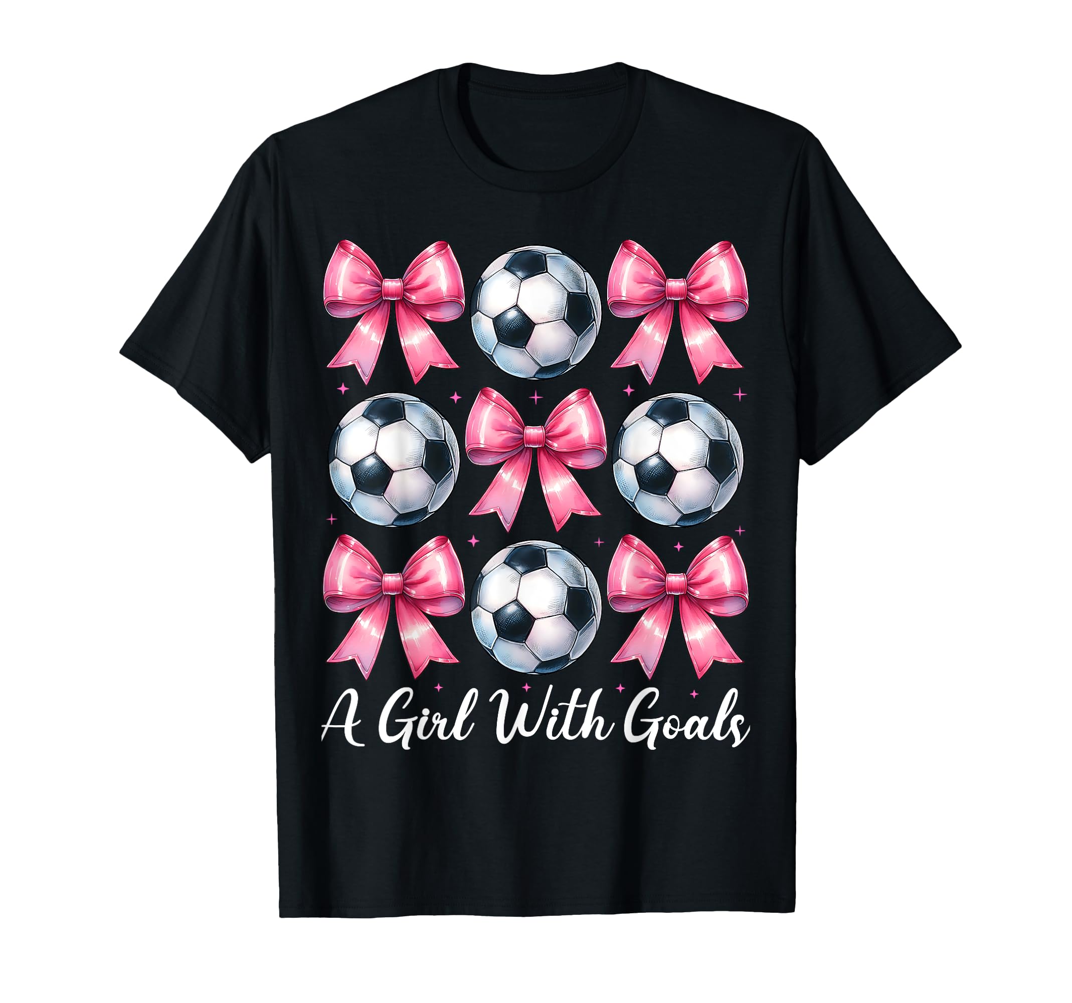 Goals Soccer Coquette Bow T-Shirt - Fun Novelty Design Unisex - T-Shirt, Sweatshirt, Hoodie