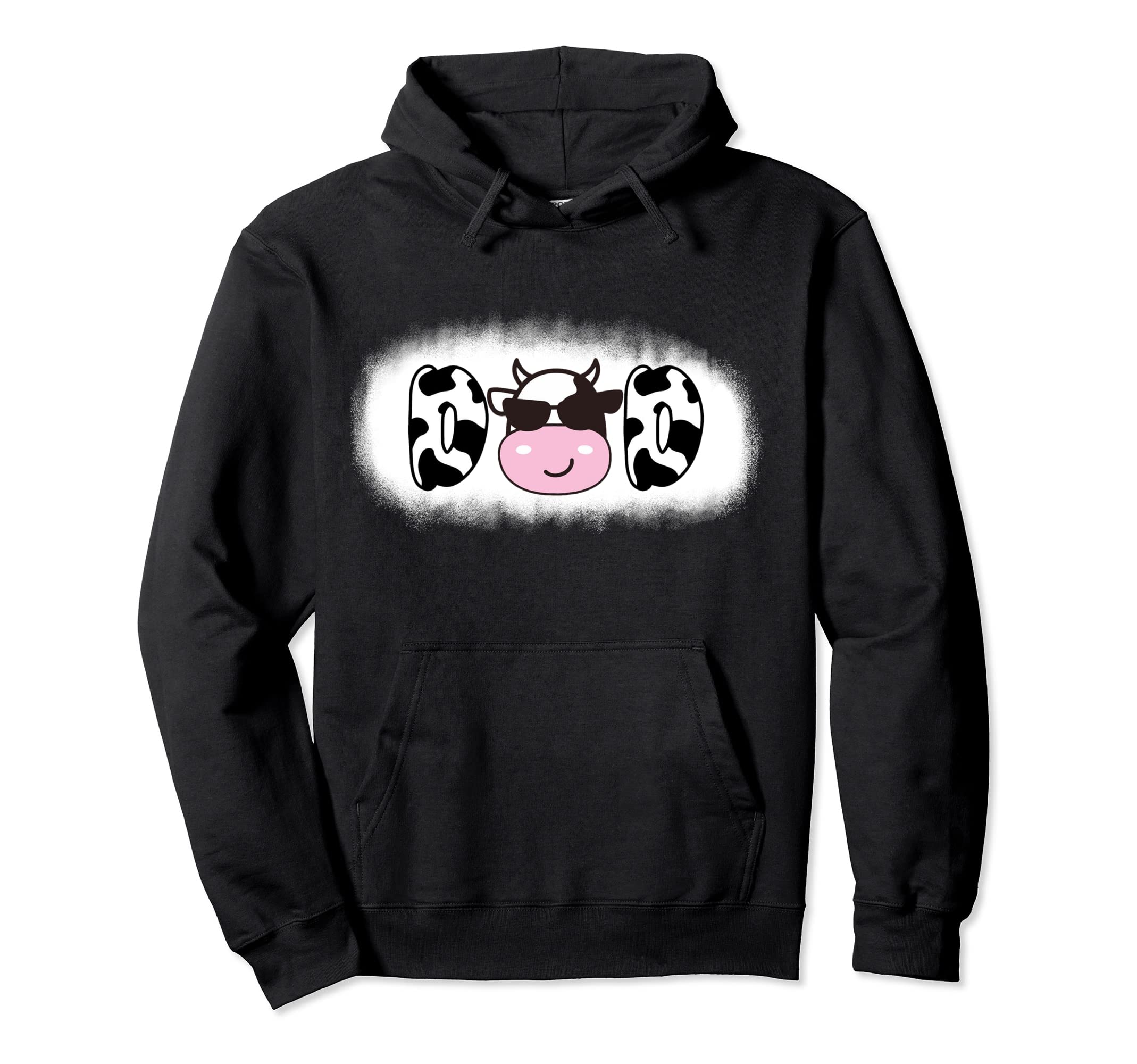 Dad Birthday Funny Cow Daddy Papa Hoodie - Aesthetic Graphic for Adults - T-Shirt, Sweatshirt, Hoodie