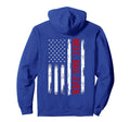 Best Dad Ever American Flag Funny Dad Hoodie - Custom Art Print Men Women - T-Shirt, Sweatshirt, Hoodie