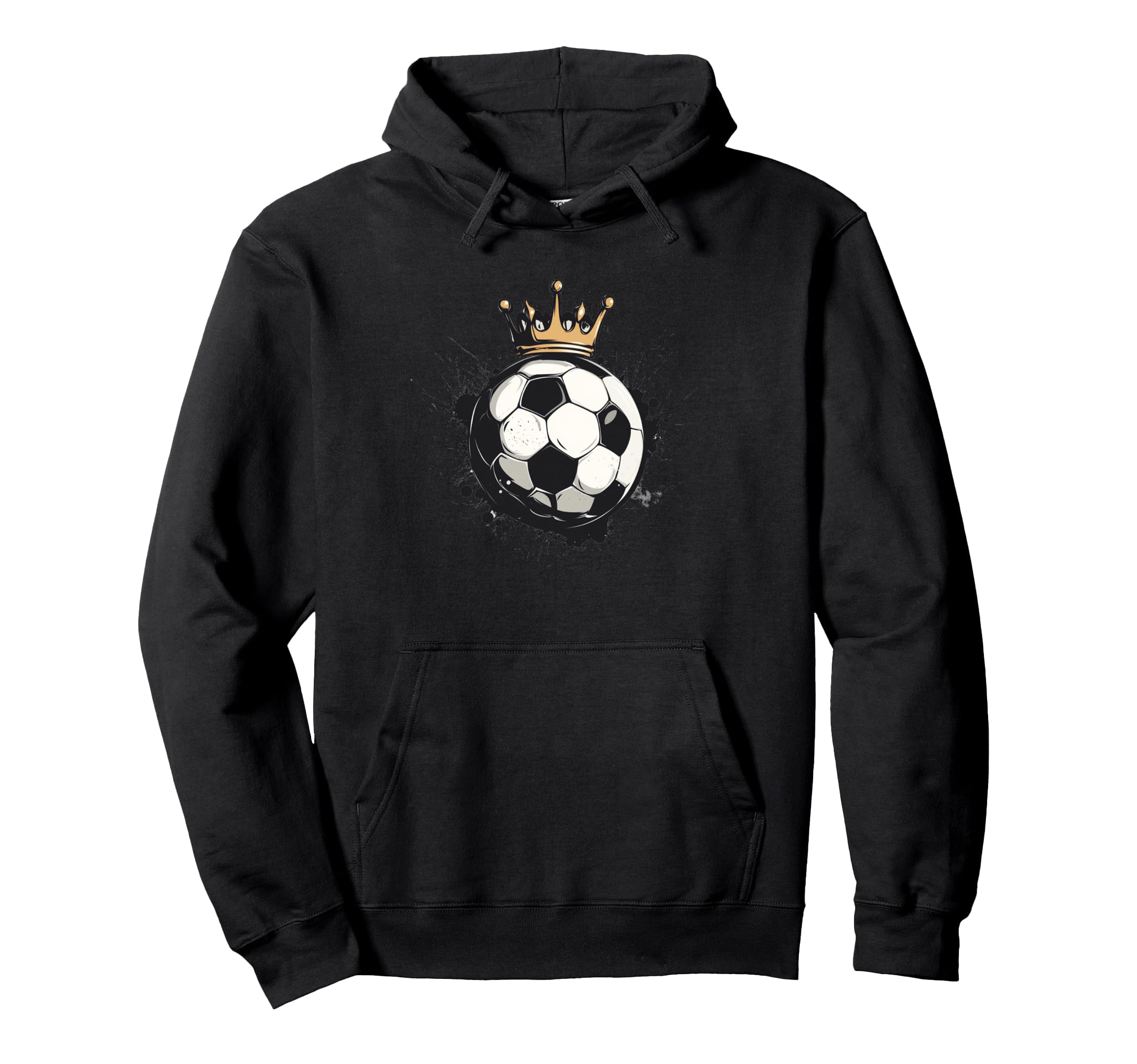Awesome Soccer Crown Costume Ball King Hoodie - Novelty Apparel Men Women - T-Shirt, Sweatshirt, Hoodie