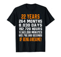 22Nd Birthday 22 Years Old T-Shirt - Minimalist Print Unisex - T-Shirt, Sweatshirt, Hoodie