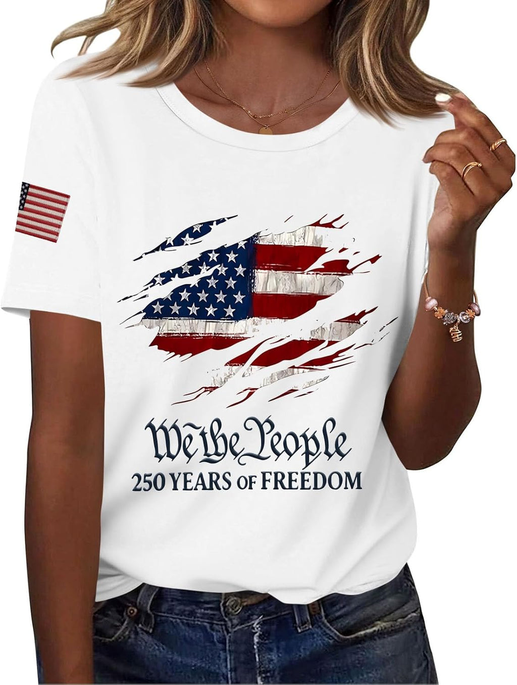 Short Sleeve Independence Day Women's 250th - Adult & Kids T-Shirts, Sweatshirts & Hoodies apparel design preview 1