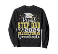 Proud Step Dad 2024 Valedictorian Sweatshirt - Novelty Apparel for Adults - T-Shirt, Sweatshirt, Hoodie