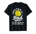 Softball Dad Like Baseball Dad Bigger T-Shirt - Custom Art Print Men Women - T-Shirt, Sweatshirt, Hoodie