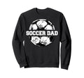Soccer Dad Soccer Ball Split Funny Sweatshirt - Graphic Print Men Women - T-Shirt, Sweatshirt, Hoodie