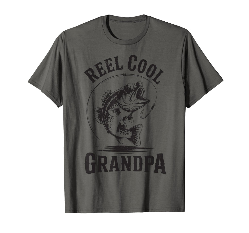 Reel Great Grandpa Step Dad Fishing T-Shirt - Fun Novelty Design Men Women - T-Shirt, Sweatshirt, Hoodie