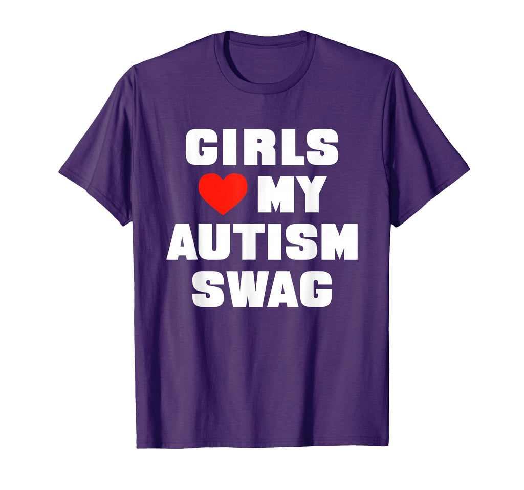 Love My Autism Swag Funny Sarcastic T-Shirt - Trendy Graphic for Adults - T-Shirt, Sweatshirt, Hoodie
