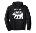 Papa Bear Forest Lake Mountain Scene Hoodie - Unique Graphic Unisex - T-Shirt, Sweatshirt, Hoodie