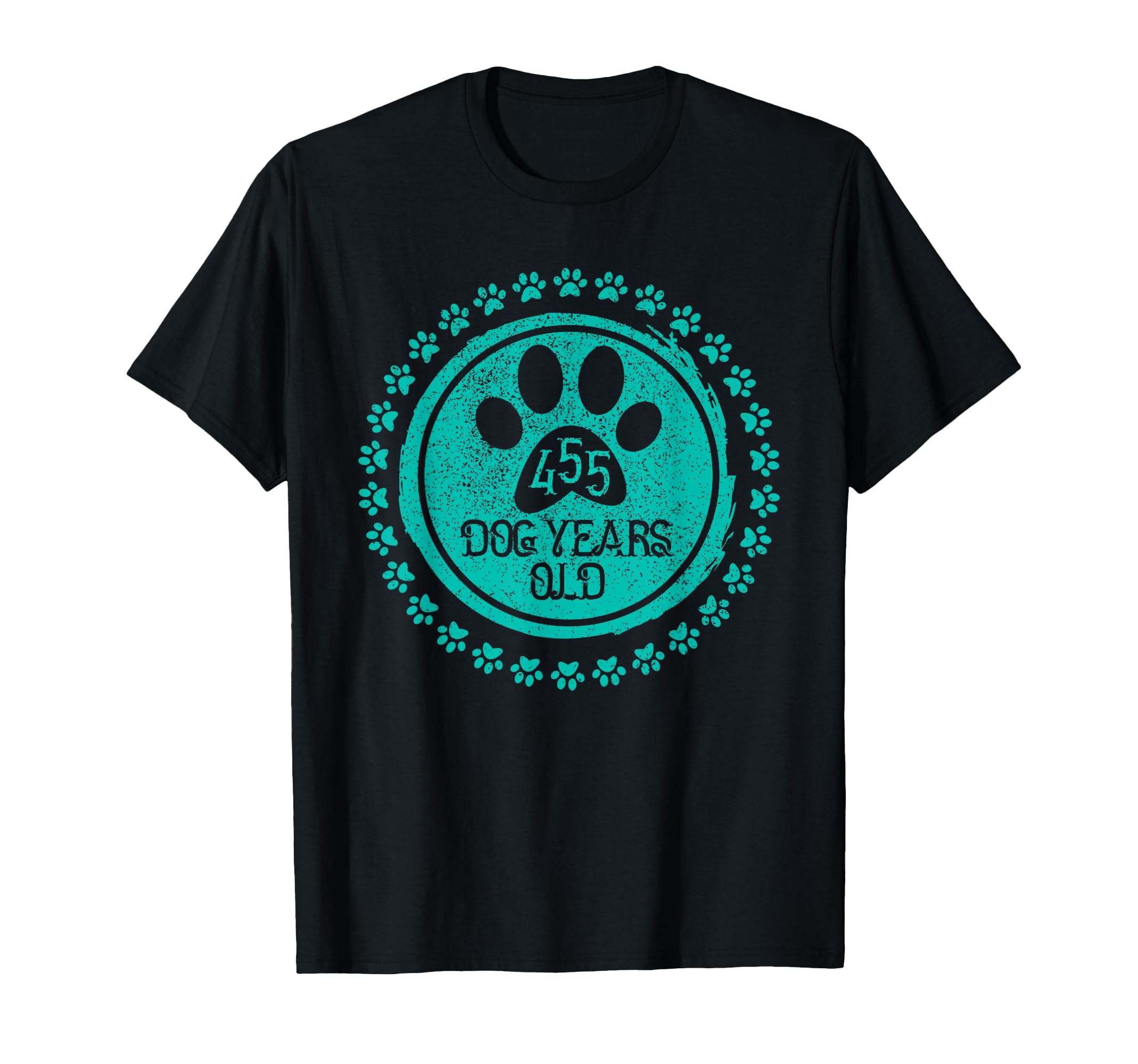 455 Dog Years Old 65Th Birthday Funny T-Shirt - Fun Novelty Design Unisex - T-Shirt, Sweatshirt, Hoodie