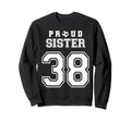 Number 38 Custom Proud Soccer Sweatshirt - Trendy Graphic for Adults - T-Shirt, Sweatshirt, Hoodie
