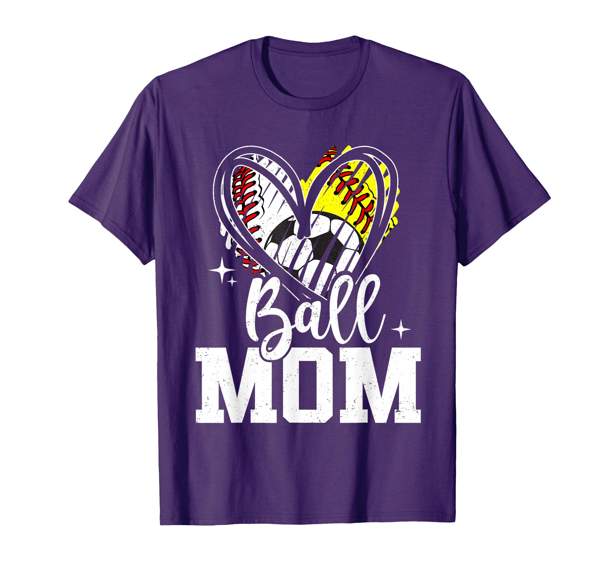 Ball Mom Baseball Softball Soccer Mom T-Shirt - Streetwear Style for Adults - T-Shirt, Sweatshirt, Hoodie