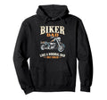 Father Rider Biker Dad Fathers Day Biker Hoodie - Unique Graphic Unisex - T-Shirt, Sweatshirt, Hoodie