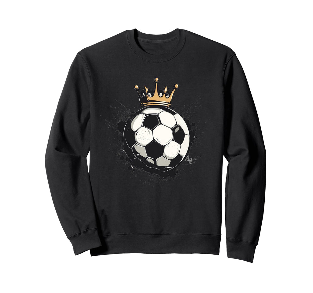 Awesome Soccer Crown Costume Ball Sweatshirt - Trendy Graphic Men Women - T-Shirt, Sweatshirt, Hoodie