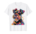 Colorful Mini Schnauzer Portrait Pop T-Shirt - Streetwear Style Men Women - T-Shirt, Sweatshirt, Hoodie