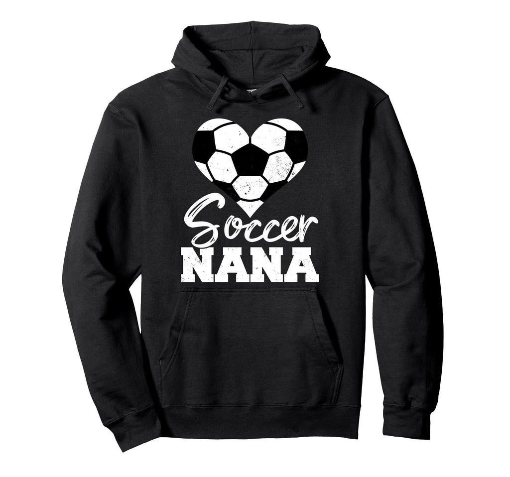 Soccer Nana Heart Funny Heartfelt Love Hoodie - Minimalist Print Men Women - T-Shirt, Sweatshirt, Hoodie