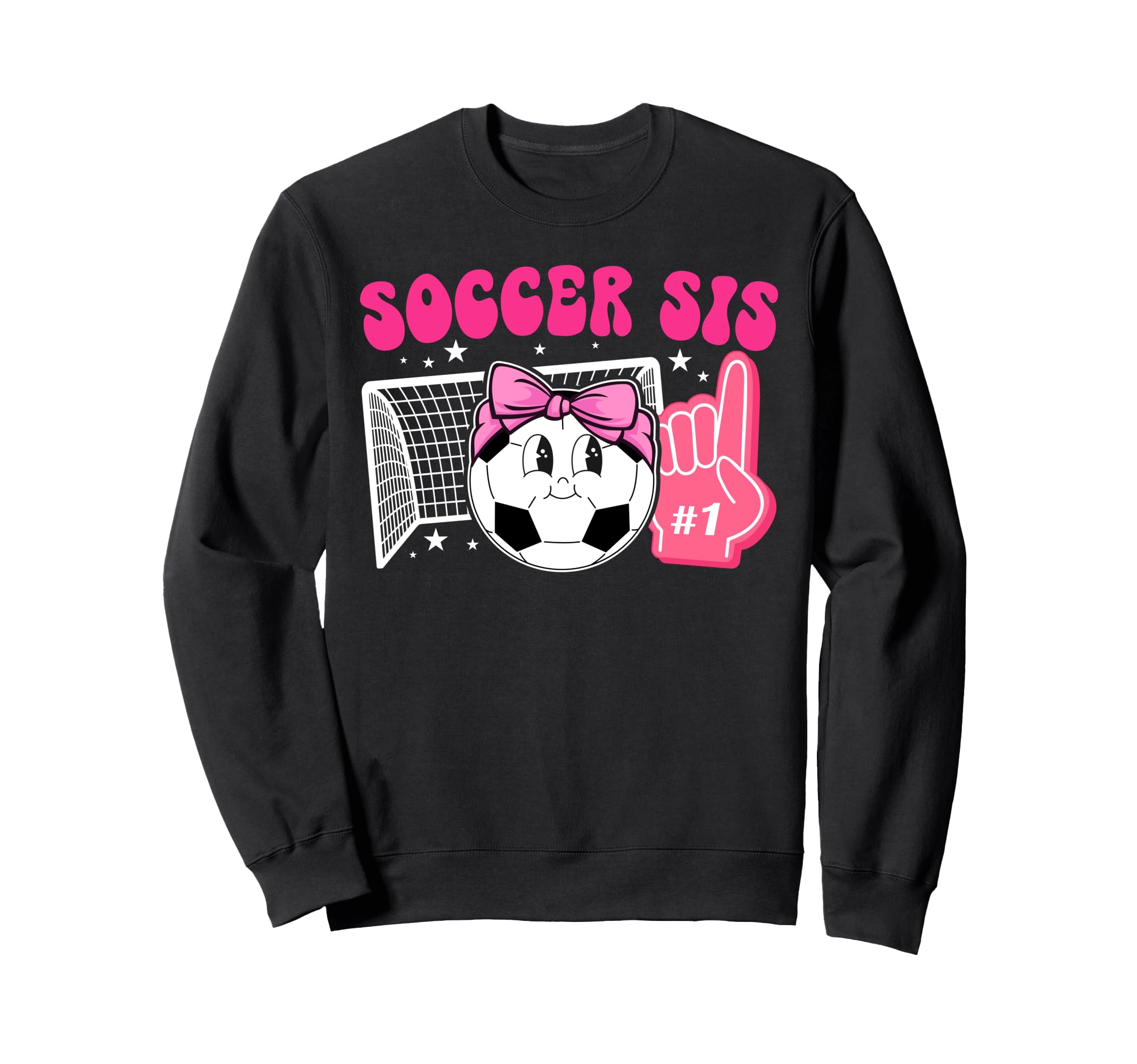 Soccer Sis Groovy Soccer Sister Sweatshirt - Trendy Graphic for Adults - T-Shirt, Sweatshirt, Hoodie