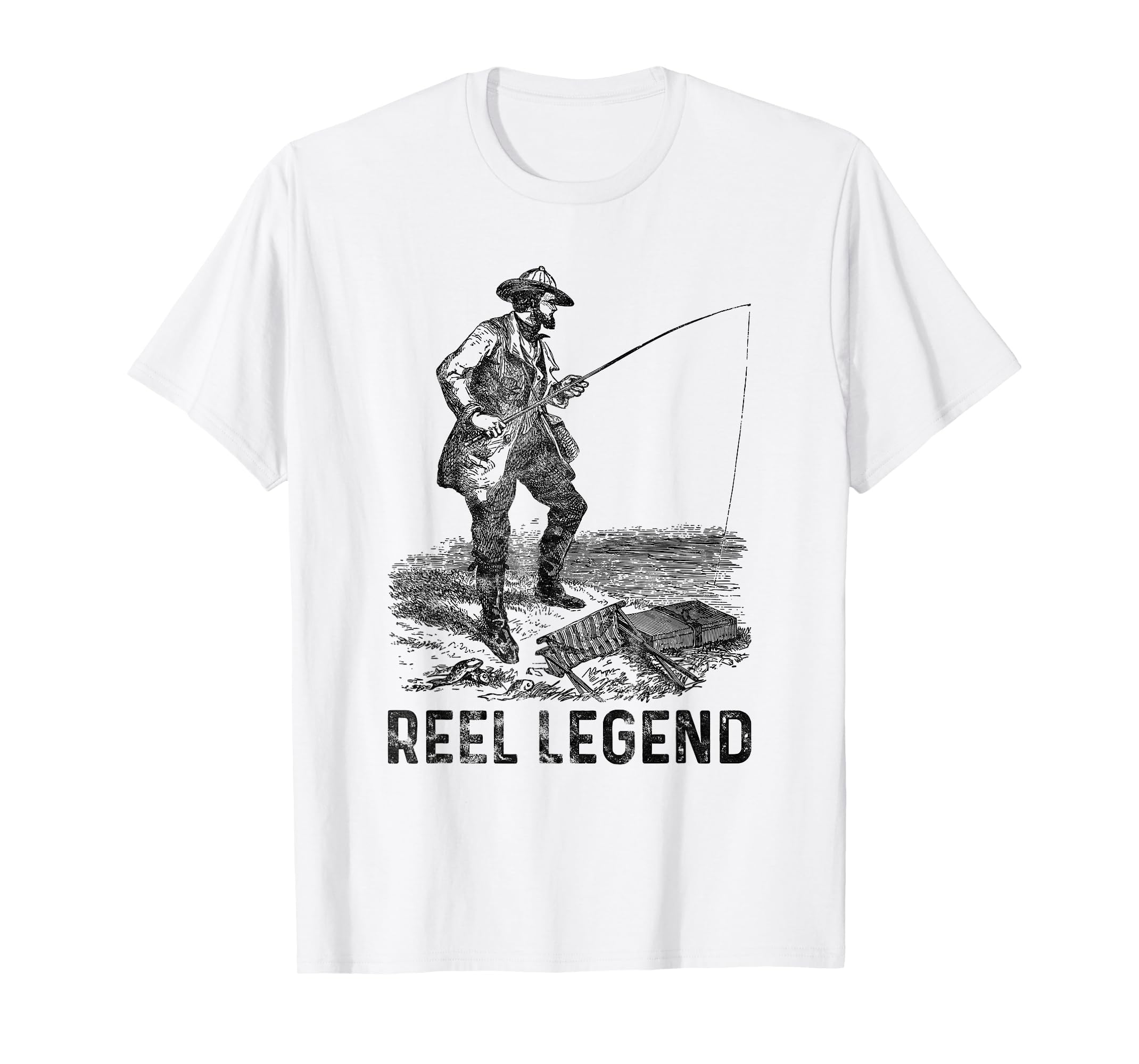 Reel Legend Old Fisherman T-Shirt - Casual Everyday Wear for Adults - T-Shirt, Sweatshirt, Hoodie