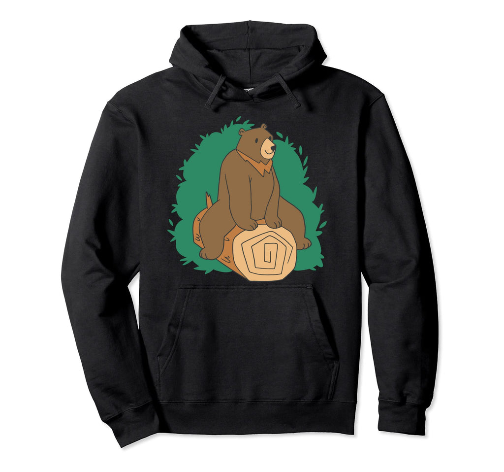 Bear Tree Motif Bear Team And Brown Papa Hoodie - Novelty Apparel Unisex - T-Shirt, Sweatshirt, Hoodie