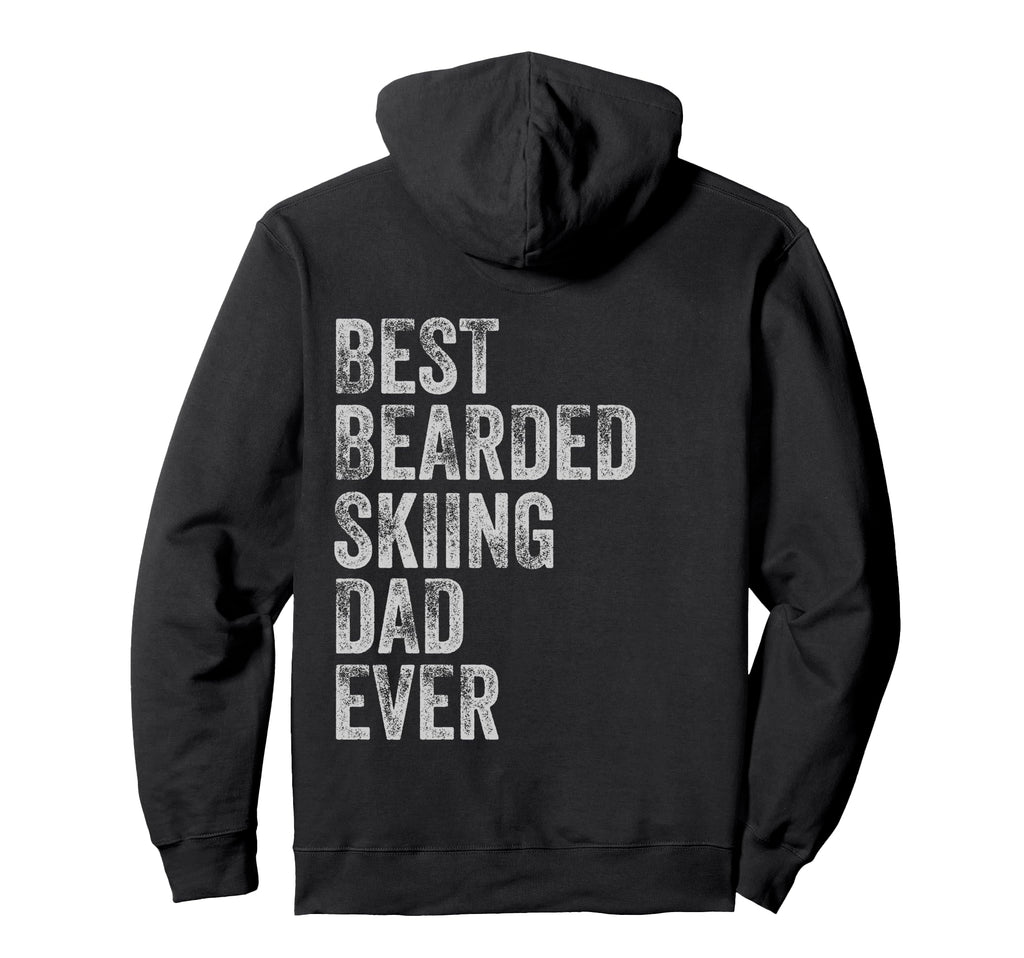 Best Bearded Skiing Dad Fathers Day Hoodie - Aesthetic Graphic for Adults - T-Shirt, Sweatshirt, Hoodie