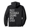 Best Bearded Skiing Dad Fathers Day Hoodie - Aesthetic Graphic for Adults - T-Shirt, Sweatshirt, Hoodie