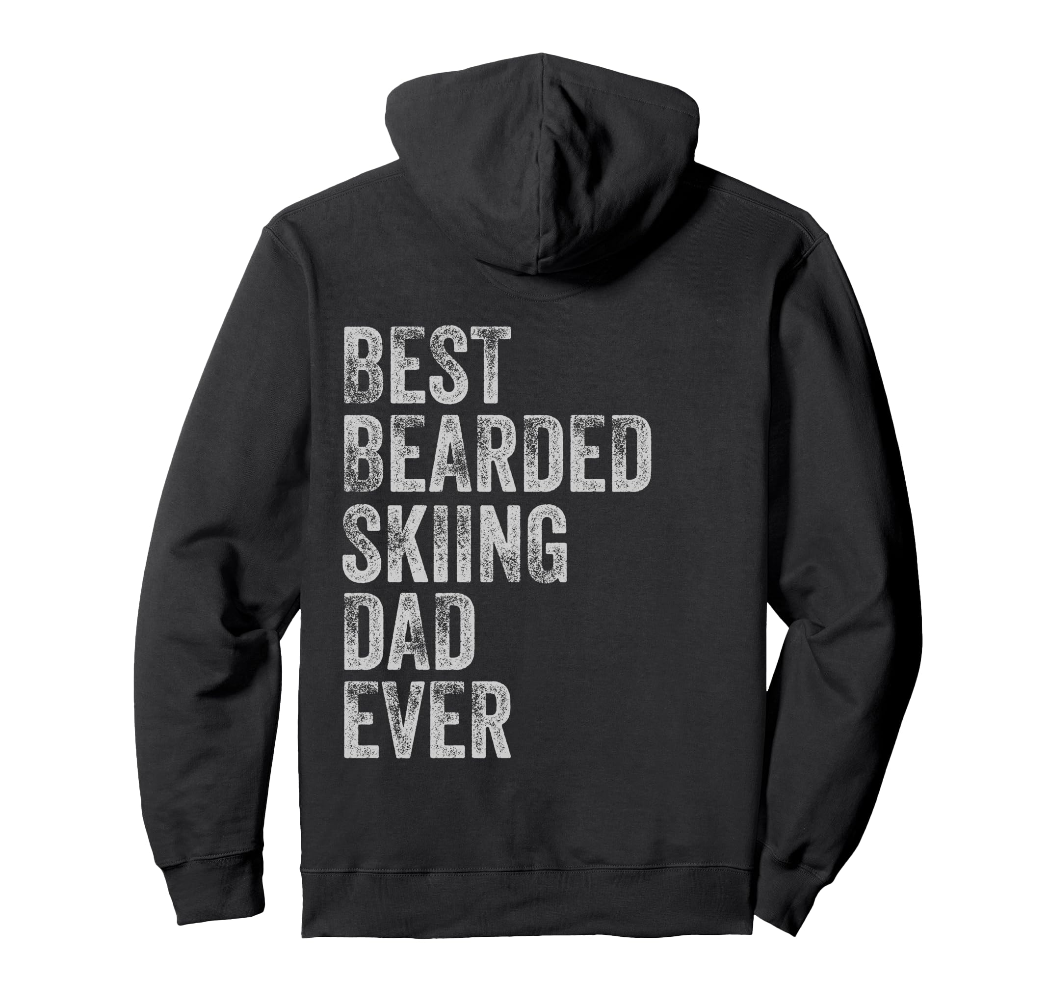 Best Bearded Skiing Dad Fathers Day Hoodie - Aesthetic Graphic for Adults - T-Shirt, Sweatshirt, Hoodie
